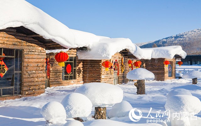 阿尔山雪村。阿尔山市委宣传部供图