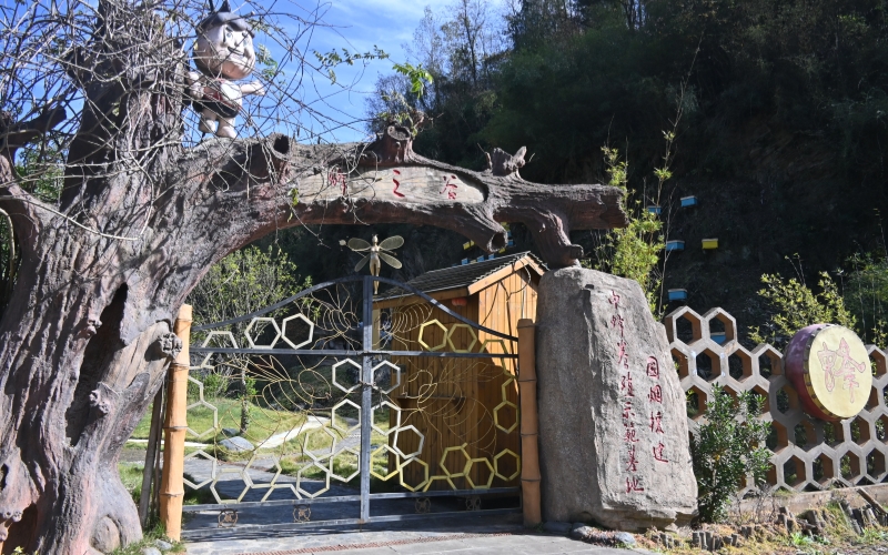 蜂之谷科普馆门口。翟雨霏摄