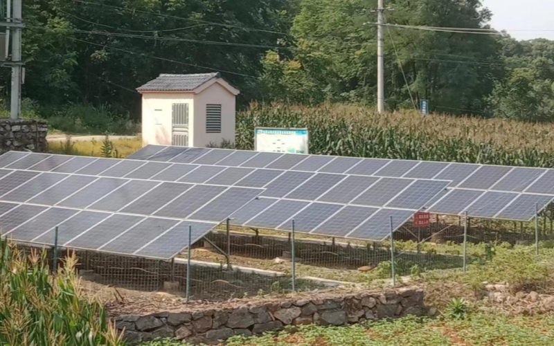 “金叶光伏园”现场图。